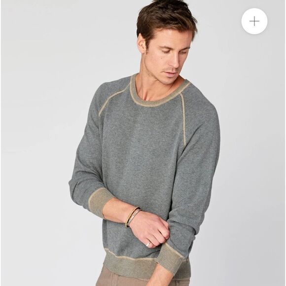 Agave Denim Forerunner Supima Crew Raglan Sweater - Picture 4 of 9